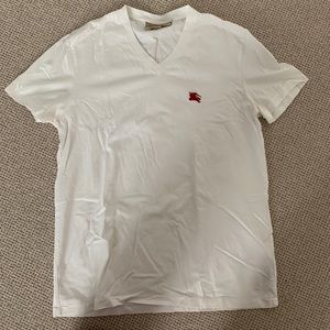 NWOT MENS SZ M BURBERRY WHT T-SHIRT